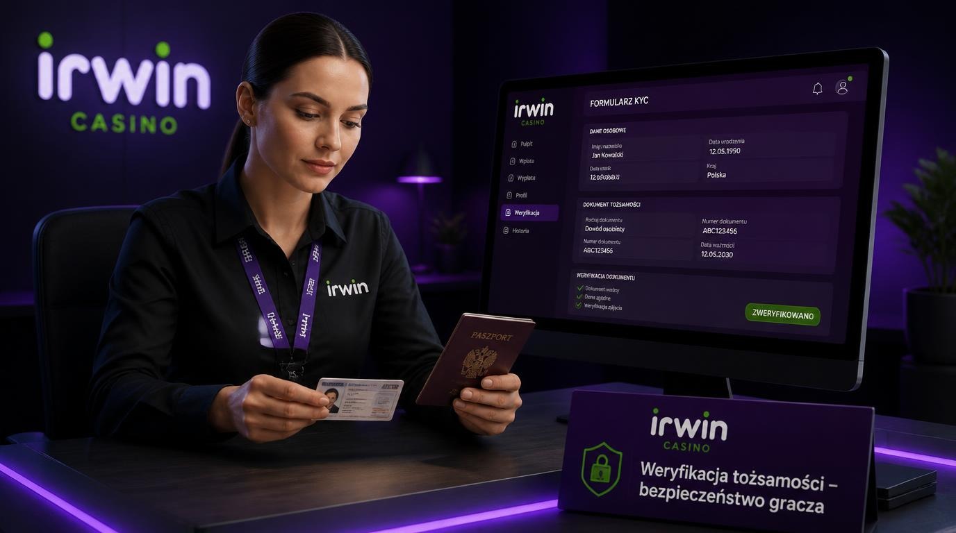 agent sprawdzajacy dokument tożsamosci w kasynie online 